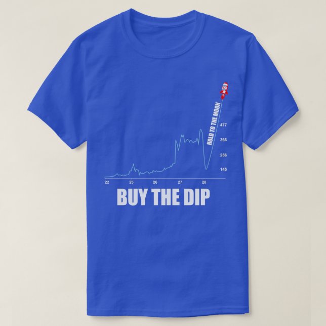 Camiseta Cripto de investimento segura no Comprar da lua O  (Frente do Design)