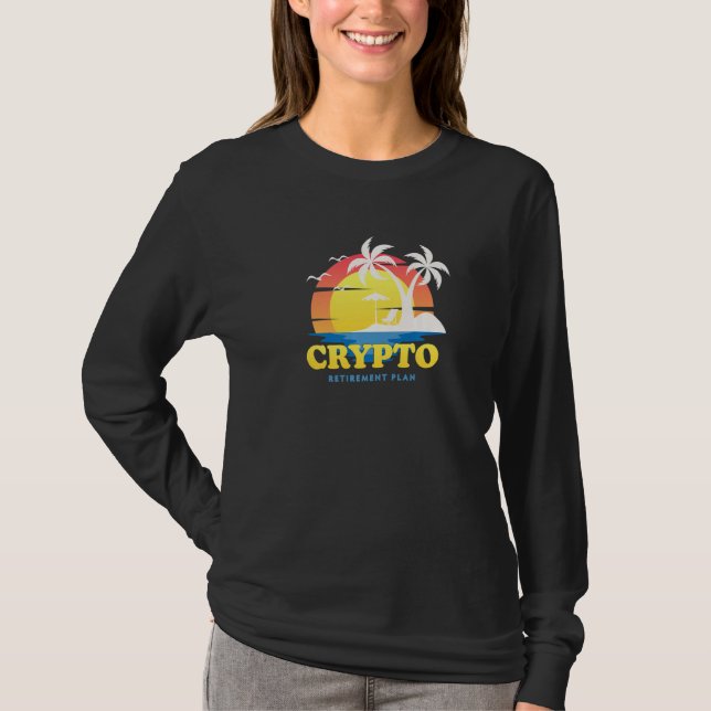 Camiseta Cripto Meu Plano De Reforma Engraçado Investir 2 (Frente)
