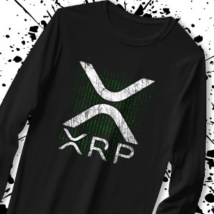 Camiseta Criptocurrency Binary Code XRP Hodlers Crypto Memo