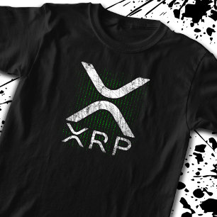 Camiseta Criptocurrency Binary Code XRP Hodlers Crypto Memo