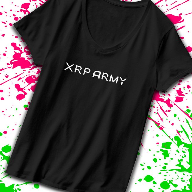 Camiseta Criptocurrency Memória XRP Fora de Cota Hodl Crypt (Criador carregado)