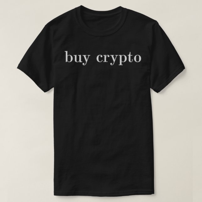 Camiseta Criptografia de comprar Invest criptomoeda (Frente do Design)
