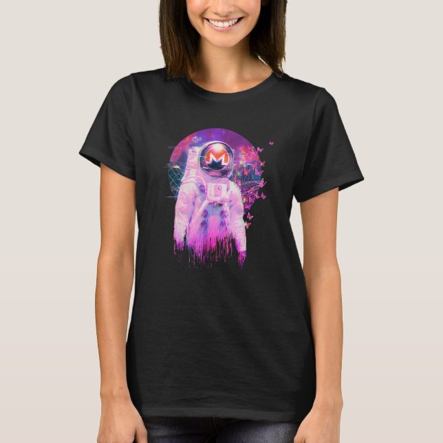 Camiseta Criptografia do Sonho de Espaço da Lua Criptográfi (Frente)