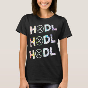 Camiseta Criptografia HODL Ripple XRP para Homens e Mulhere