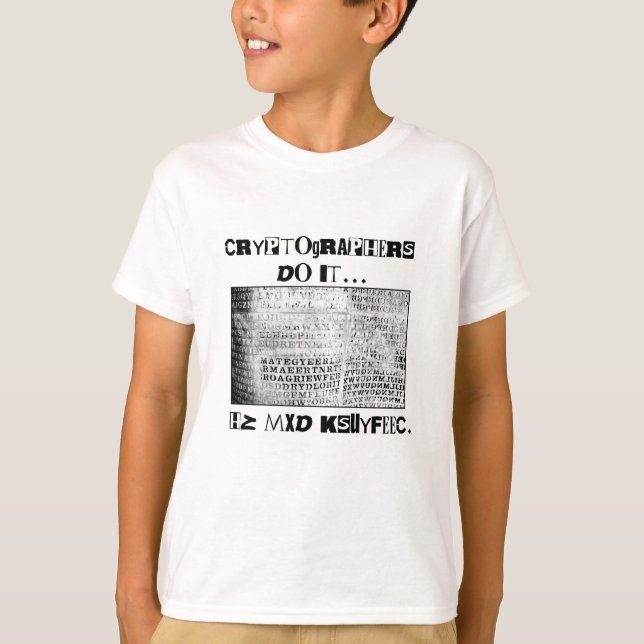 Camiseta Criptógrafos Fazem... HZ MXD KSUYFEEC (Frente)