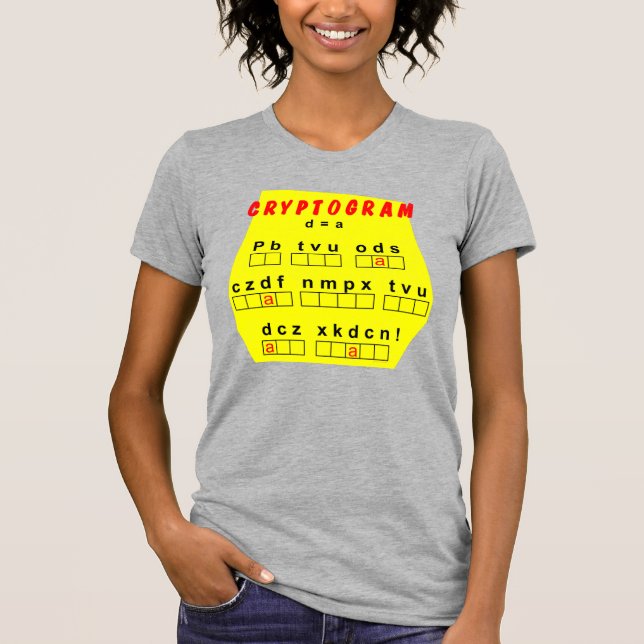 Camiseta Criptograma Amarelo (Frente)