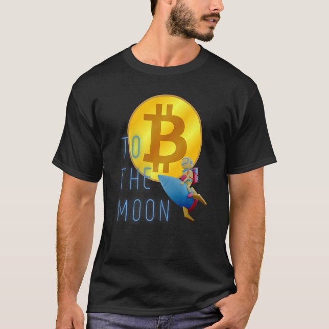 Camiseta Criptomoeda Blockchain De Mineração Bitmoeda Para  (Frente)