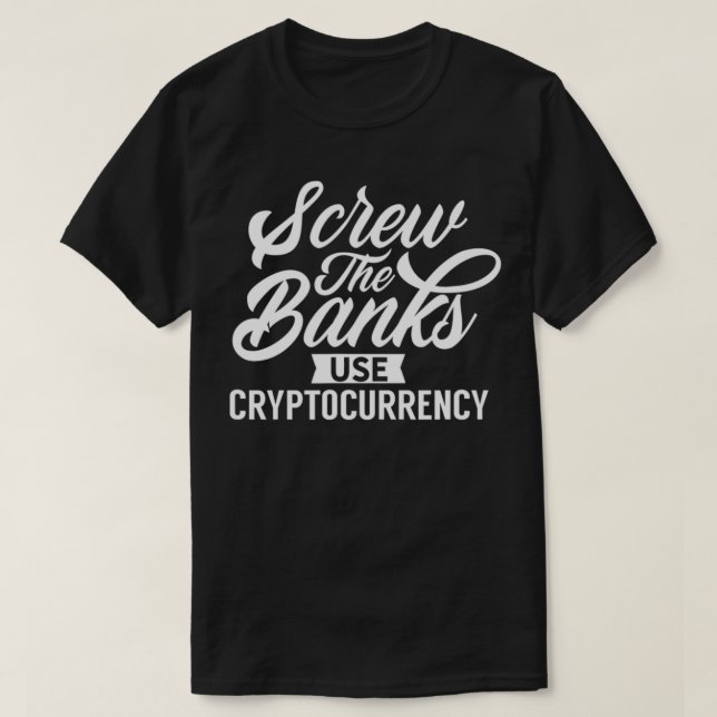 Camiseta Criptomoeda Criptomoeda do Cryptos Blocchain de Mo (Frente do Design)