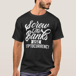 Camiseta Criptomoeda Criptomoeda do Cryptos Blocchain de Mo
