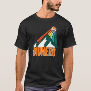 Camiseta Criptomoeda de Raios Sun Cripto Montanha Monero Xm