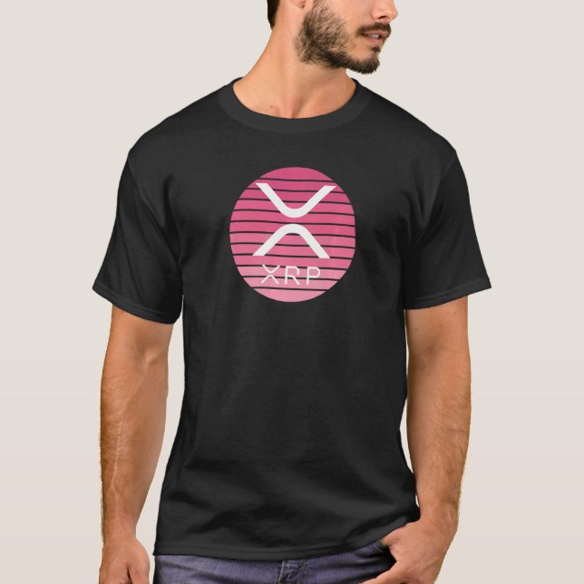 Camiseta Criptomoeda-Design da-Lua-Rosa-Cristóvão Xrp (Frente)