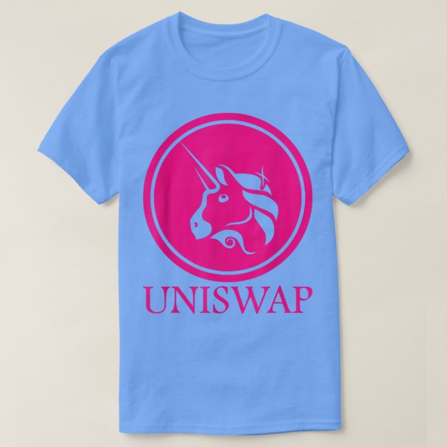 Camiseta Criptomoeda do protocolo Uniswap Defi Swap (Frente do Design)