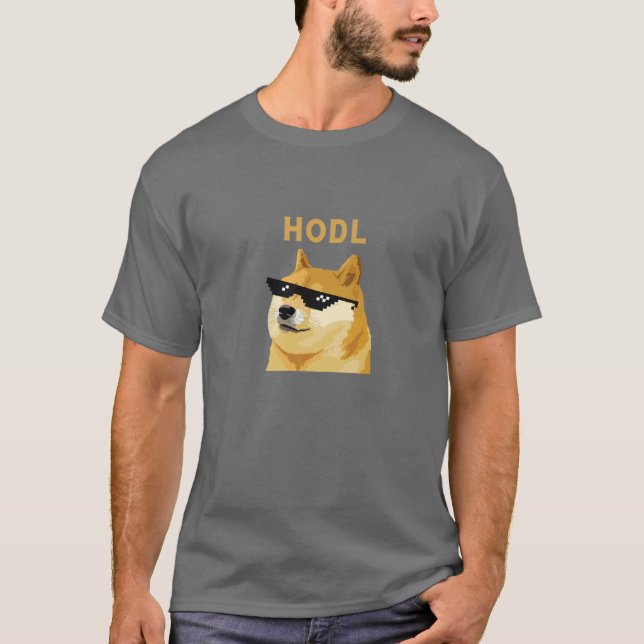 Camiseta Criptomoeda HDL da Dogecoin (Frente)