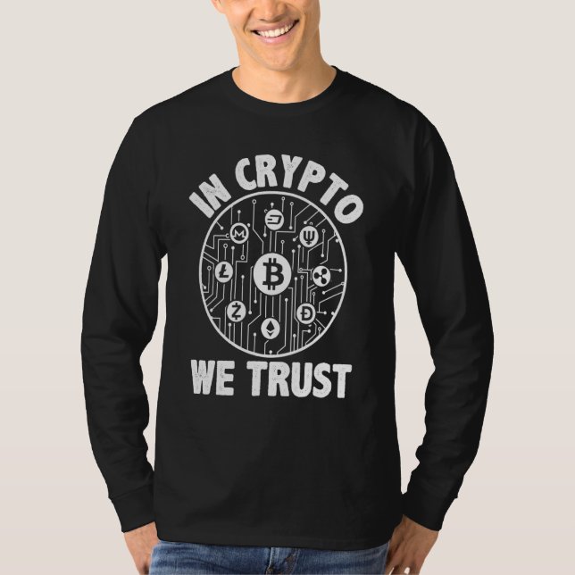 Camiseta Criptomoeda Para Homens E Mulheres Em Cripto Confi (Frente)