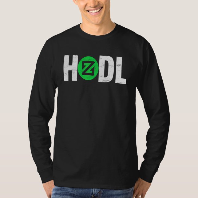 Camiseta Criptomoeda para Homens e Mulheres Zilliqa Hodl Zi (Frente)