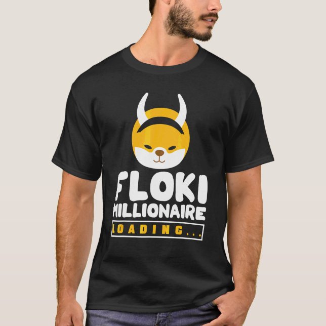Camiseta Criptomoeda Para Mulheres Homens Floki Crypto Milh (Frente)