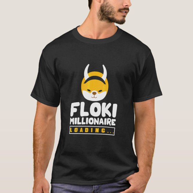 Camiseta Criptomoeda Para Mulheres Homens Floki Crypto Milh (Frente)