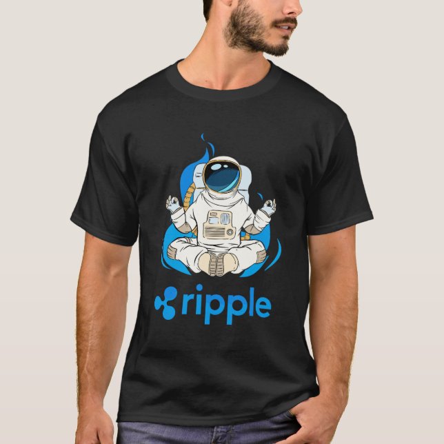 Camiseta Criptomoeda XRP Ripple - Astronauta de Criptografi (Frente)