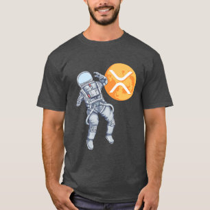 Camiseta Criptomoeda XRP Ripple - Astronauta de Criptografi