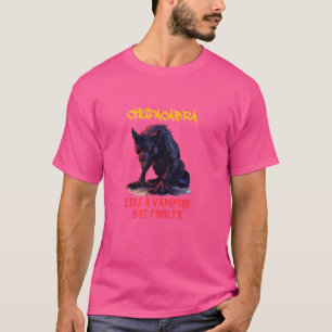 Camiseta Criptozoologia da Besta Mítica El Chupacabra Crypt