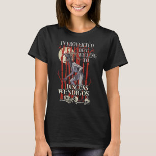 Camiseta Criptozoologia do folclore da pele criptid Wendigo