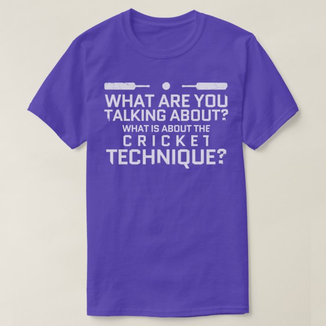 Camiseta críquete 3 (Frente do Design)