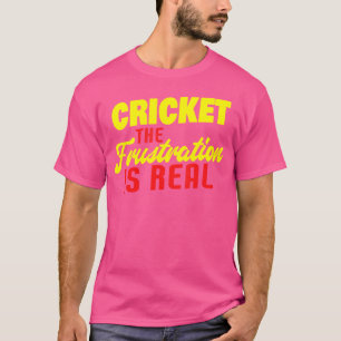 Camiseta Críquete A Frustração É Um Jogo Engraçado