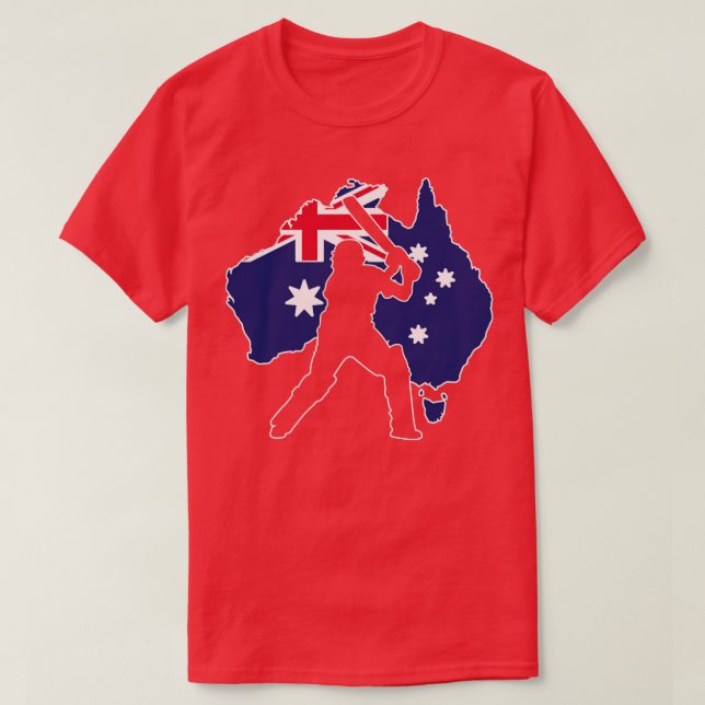 Camiseta Críquete da Austrália (Frente do Design)