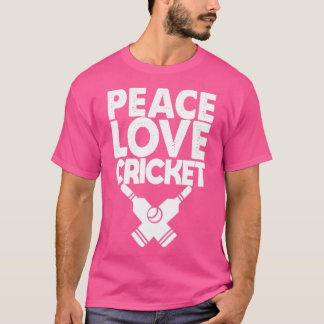 Camiseta Críquete de Amor pela Paz