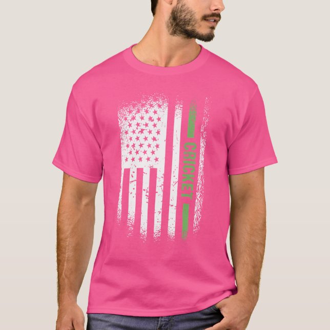 Camiseta Críquete de Bandeiras dos Estados Unidos do Esport (Frente)