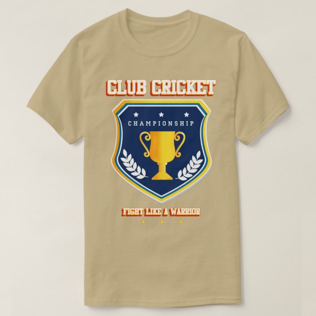Camiseta Críquete de Clube4 (Frente do Design)