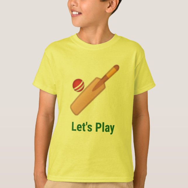 Camiseta críquete de vamos (Frente)