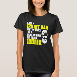 Camiseta Críquete Dia de os pais Dizendo Críquete de Batsma