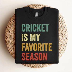 Camiseta Críquete É Meu Paixão De Críquete Da Época Favorit
