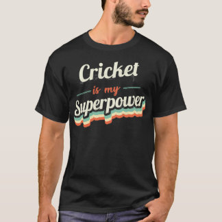 Camiseta Críquete é meu superpoder
