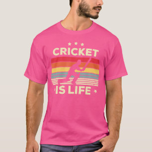 Camiseta Críquete É Vida Para Meninas Mulheres Meninos Cari