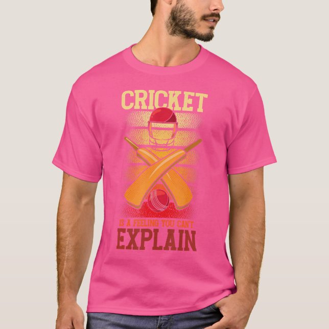 Camiseta Críquete Está Sentindo Que Você Não Pode Explicar  (Frente)