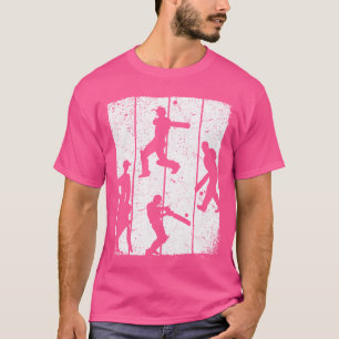 Camiseta Críquete Silhueta de Críquete