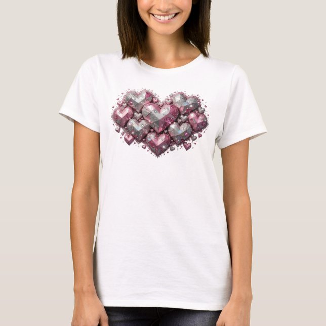 Camiseta Crisp Red LOVE SPARKLES (Frente)