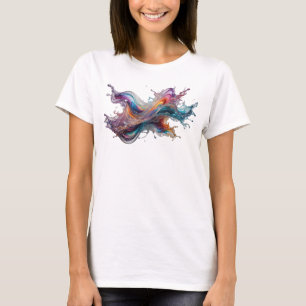 Camiseta Crisp Silver ABSTRACT ART Statement v2