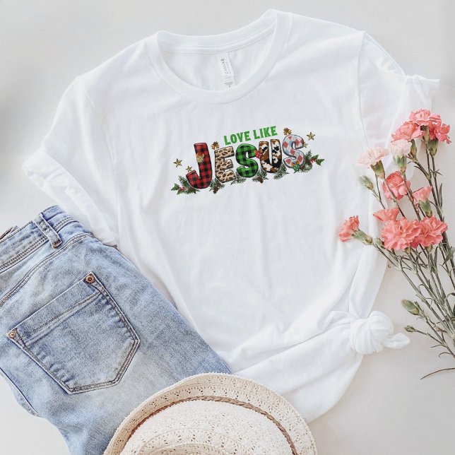 Camiseta Cristã, Amor Como Camisa De Jesus, Jesus (Criador carregado)