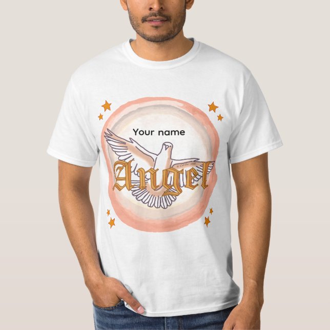 Camiseta cristã Angel Dove  (Frente)