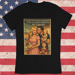 Camiseta Cristã Anti-Feminista Tradicionalista