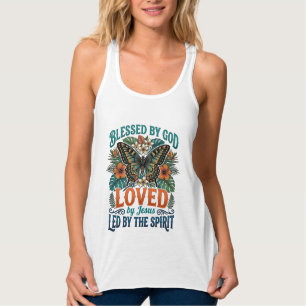 Camiseta Cristã Borboleta Abençoada Design_1