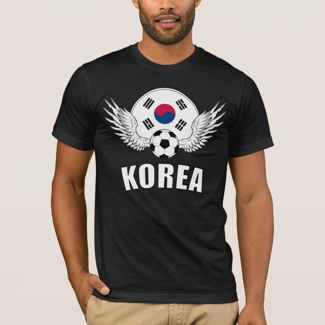Camiseta Crista coreana do futebol (escura) (Frente)