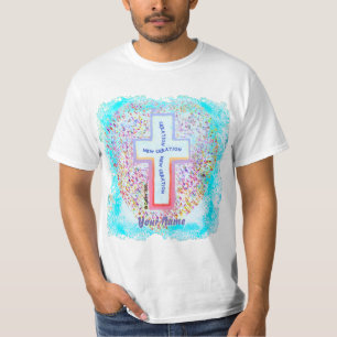 Camiseta Cristã Cruz da Nova Criação