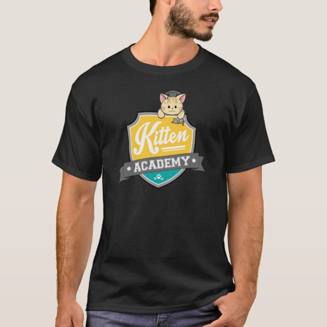 Camiseta Crista da academia do gatinho (Frente)