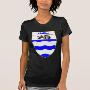 Camiseta Crista da brasão/família de Phillips
