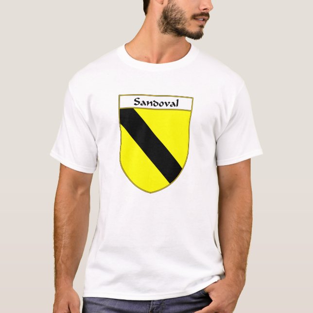 Camiseta Crista da brasão/família de Sandoval (Frente)