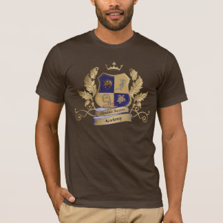 Camiseta Crista da casa de GSA nenhum ouro do azul das asas